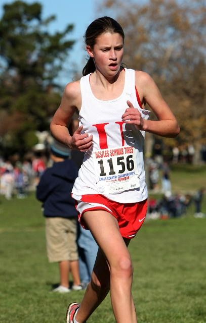 NCS XC D5 Girls-069.JPG - 2009 North Coast Section Cross Country Championships, Hayward High School, Hayward, California